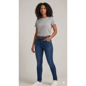 Maurices Dark Wash Skinny Jeans Women Size Large Regular Stretch Denim